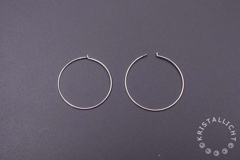 sterling zilver hoop oorbel - 30 mm - 1 paar