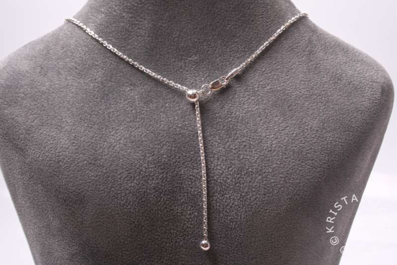 Wonderlijk Halsbanden / ketting: Verstelbare 925 zilveren ketting PA-92