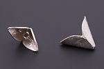 sterling zilver kraal bloem kelk hangeroog 20,5 x 15,5 mm